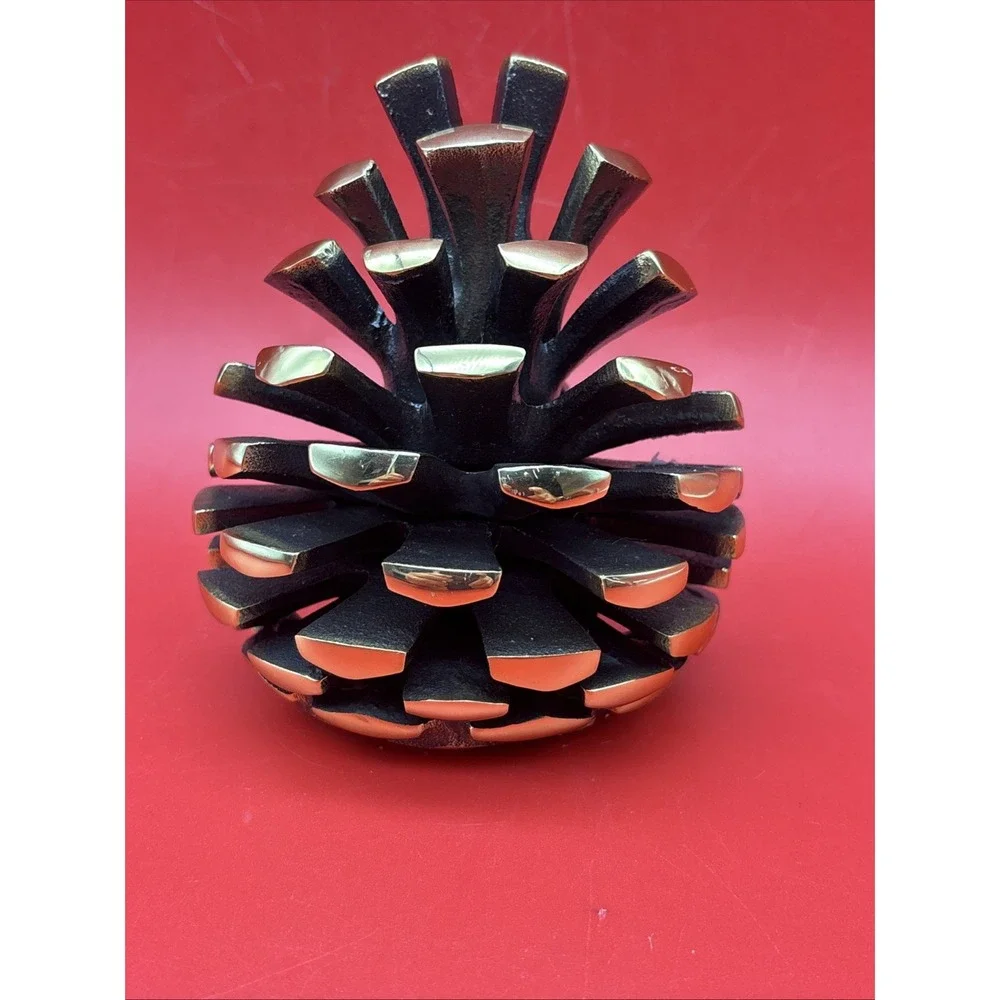 Michael Healy Pinecone Door Knocker, Brass 4